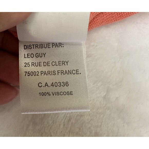 Leo Guy Women's Peach Lace Top Short Sleeve Stretch Soft T-shirt Top Sz 1/6-8 US - Picture 7 of 12